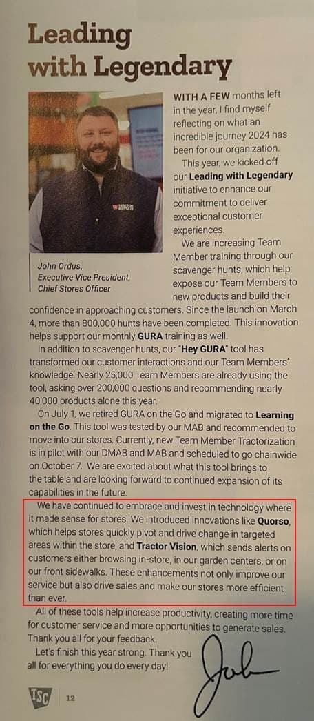 TractorVision project mentioned in TSC magazine